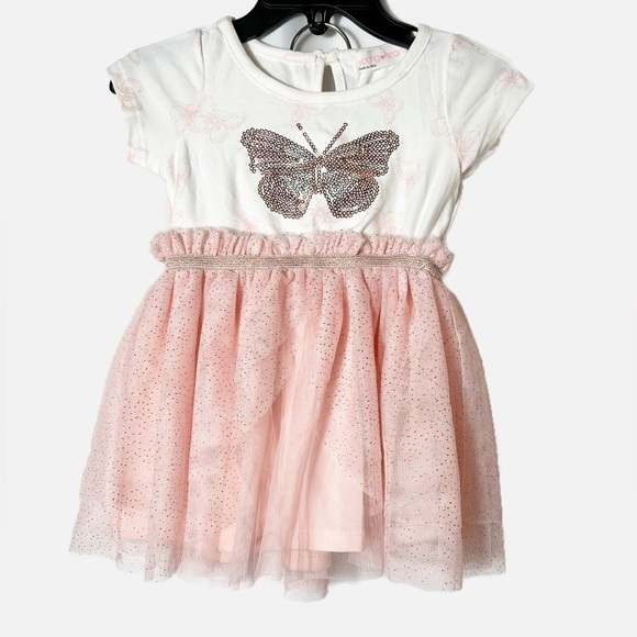 Young Hearts 2 Piece Butterfly Dress - Picture 1 of 2